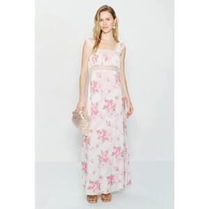 Selkie Pink Veronica Slip Dress Size M with Stains